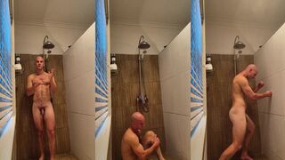 Bush Monk's Primal Shower Ritual Gushes Cum Explosion Voyeur Watch