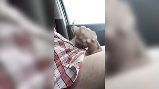 BWC Gushes Massive Cum In Car Public Stroke Frenzy