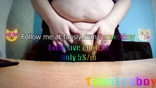 Fat Femboy Sissy Bubble Butt Gushing Cum Destruction