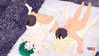Bakugou Deku Yaoi Orgy Cum Gushing Fucked Destroyed Holes