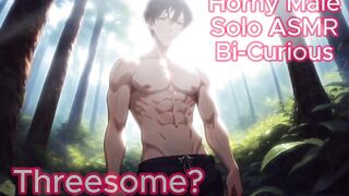 BiCurious Forest Hunk Gushes Cum in MMF Threesome Choke Fest