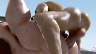 Muscle Hunk Big Dick Destroys Shiny Big Ass Gay Cartoon Gusher