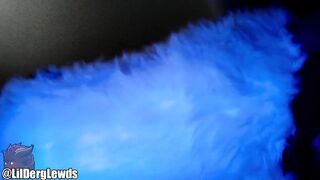 Fursuiter Jerks Teal Paw Cock Till Gushing Cum Flood