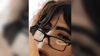 Cute Femboy Ass Ripped By Big Dildo Gushing Wet Panties Destroyed