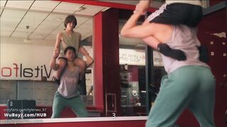 Tyler Wu Chokes Nani with Gushing Uncut Cum Feeding Frenzy