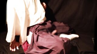 Horny Shinto Priest Hakama Jerk Off Cum Gusher Ritual Destroyed