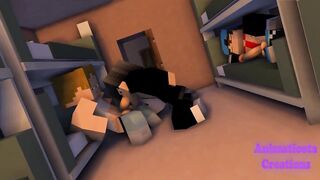 Emo Twink Choked Gushing in Minecraft Dick Hostel Orgy