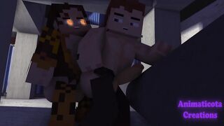 Flambae Ass Destroyed Gushing Cum Choked Public Minecraft Fuckfest