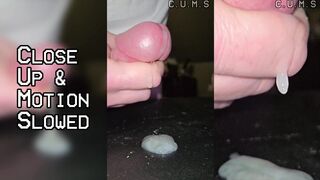 Slow Mo Big Dick Head Gushing Thick Cum Rope Leaking Solo Gay Destroy