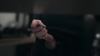 Office Big Dick Stroke Caught Gushing Cum Explosion Busted