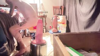 Hole Wrecker Rips Loose Gay Man Pussy With Massive Pink Dildo Beast