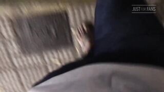 Husband Rips Blue Briefs Crushes Black Ass Gushes Cum Flood