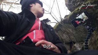 Twink Jon Arteen Ruins Gushing Cumshot Outdoor Winter Drip Cleanup