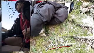Twink Jon Arteen Ruins Gushing Cumshot Outdoor Winter Drip Cleanup