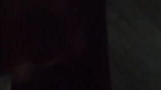 Big Black Uncut Cock Gushes Thick Loads Alone In Bathroom