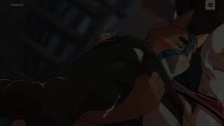 Orca Furry XXL Cock Gushes Cum After Ass Destroying Pound