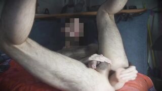 Latin Hunk Ass Wrecked By Massive Dildo Gushes Cum Rivers