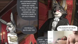 Wolf Chokes Bunny Hole Gushing Cum Castle Yiff Destroyed