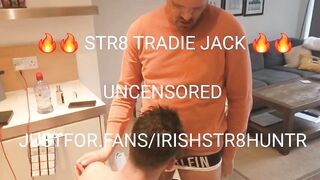 Str8 Tradie Crushed on Daddys Lap Choked Gushing Cum Flood