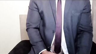 Suit Daddy Drenches Rose in Gushing Big Cock Cumshot