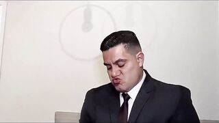 Suit Daddy Drenches Rose in Gushing Big Cock Cumshot