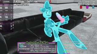 VR Slime Sub Bitch Gushes Cum Choked in Chat Gangbang