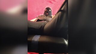 Balaclava Dom Chokes Chubby Sub Cum Gushing Ruin