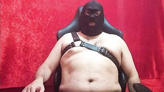 Balaclava Dom Chokes Chubby Sub Cum Gushing Ruin