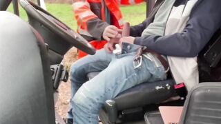 2 Big Dicks Choke Gush In Public Forest ATV Blowjob Rampage