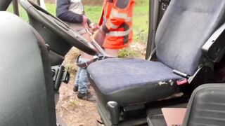 2 Big Dicks Choke Gush In Public Forest ATV Blowjob Rampage