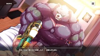 XXL Bear Daddy Guns Massive Cum Load Into Chubby Furry Ass Destroyed