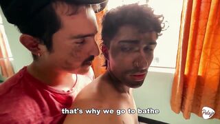 Bear Daddy Rescues Fucks Street Twink Gushing Cum Destruction