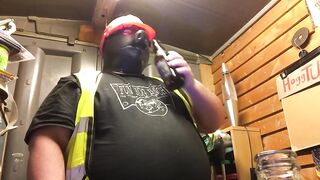 BuilderPiggy Chugs Crushes Guts Explosive Burp Cum Flood