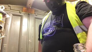 BuilderPiggy Chugs Crushes Guts Explosive Burp Cum Flood