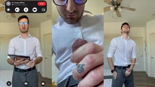 P.A. Woods Milks Your Throbbing Uncut Cock In Telehealth Cum Flood