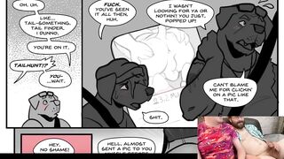 Antlered Furry Cock Chokes Gushing Cum Gay Yiff Destruction
