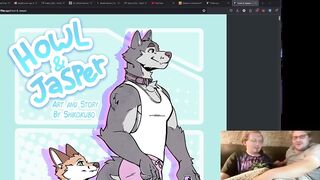 Antlered Furry Cock Chokes Gushing Cum Gay Yiff Destruction