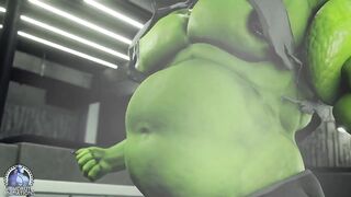 Syrl Dragon Hyper Gut Peaks Cum Gushing Muscle Ruin