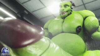 Syrl Dragon Hyper Gut Peaks Cum Gushing Muscle Ruin