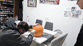 Gay Boys Ravaged Halloween Pumpkin Big Dicks Cum Gush Destroyed