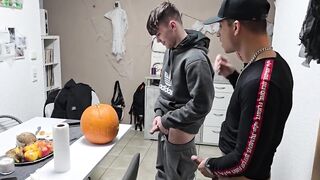 Gay Boys Ravaged Halloween Pumpkin Big Dicks Cum Gush Destroyed