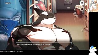 XXL Woofia Destroys Orem Furry Ass Gushing Cum Flood Choked