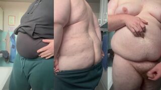 Fat Chubby Gay Boy Grabs Huge Tits Jerks Tiny Dick Gushes Ruin