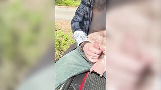 Hairy Uncut Twink Gushes Massive Load In Tesla Trunk