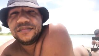 Melanin Beach Ass Destroyed Gushing Cum Flood