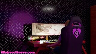 Sissy Girly Thigh Job Chokes BBC Cum Gusher Destroyed