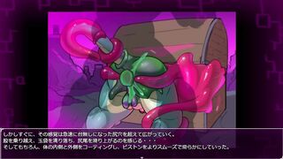 Dragon Ass Wedged In Chest Slime Tentacles Gush Cum Inside Huge Balls Drained