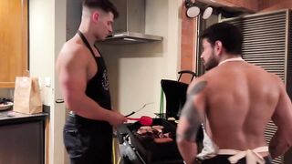 Malik's Massive Cock Crushes Sausage Boy's Ass Gushing Cum Explosion