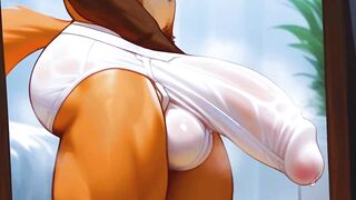 Foxboy Femboy Tits Destroyed by Gushing Furry Cocks Choke
