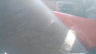 Straight Hunk's Ass Destroyed by Giant Cone in Beach Truck Cum Gush